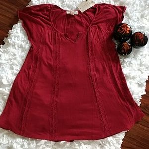 Pink rose top size large